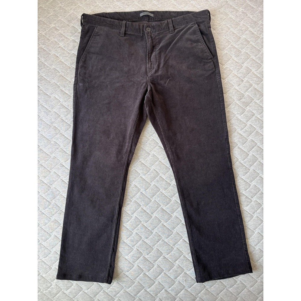 John Varvatos Pants Mens 36x32 Gray Corduroy Stretch Straight Chino Casual